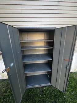 Metal Storage Cabinet with Shelves