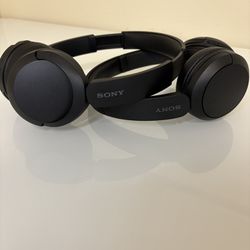 Set Of 2: Sony - WH-CH520 Wireless Headphones With Microphone- Black