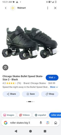 Chicago Skates Bullet Speed Roller Skates Black