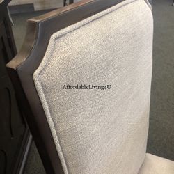 Espresso Grey Dining Chairs Set Of 2 Brand New In Box