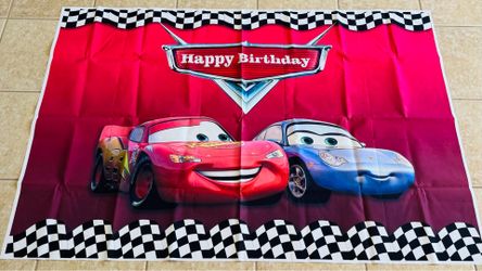 Lightning McQueen Backdrop  60x40”