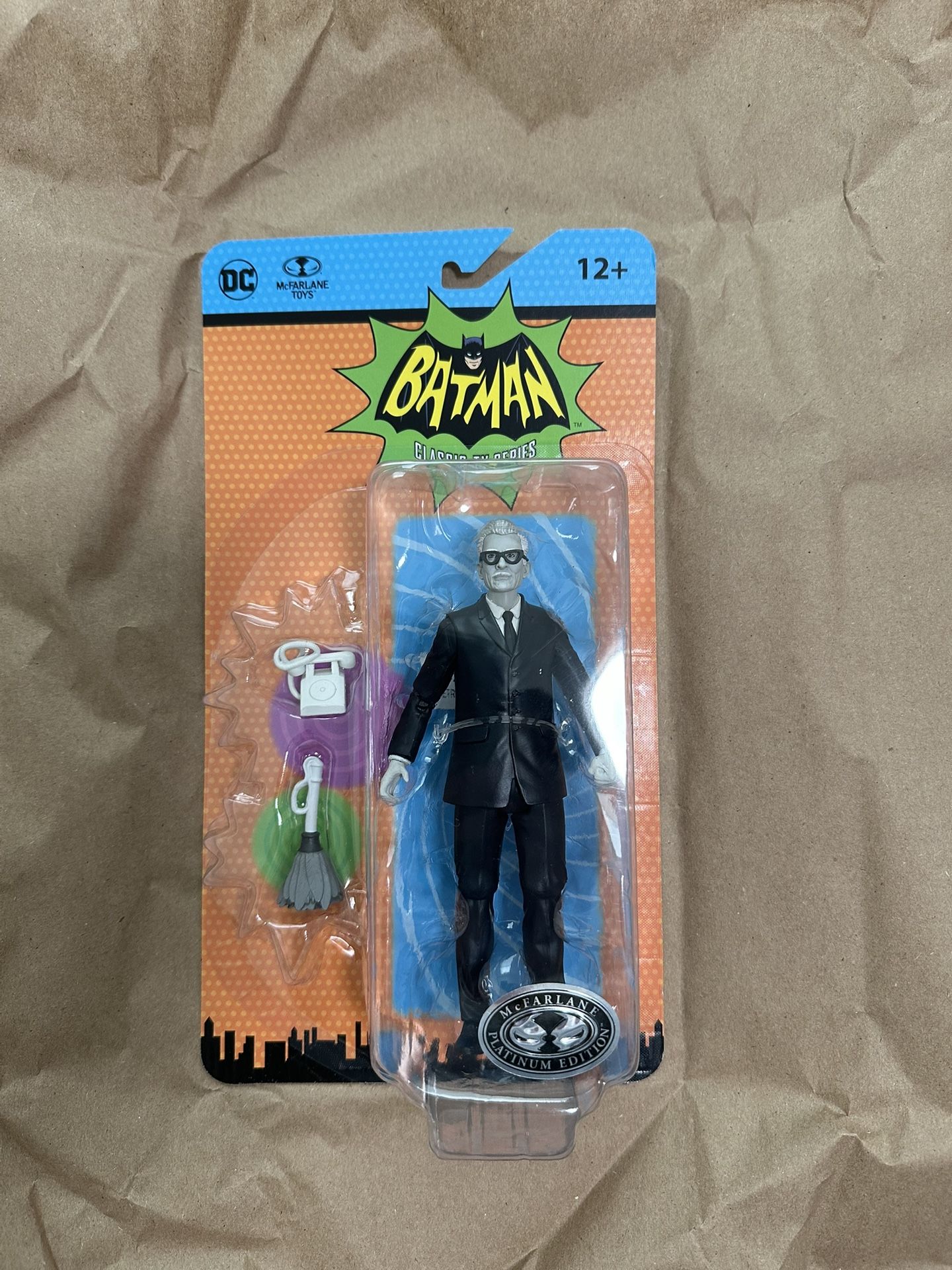 McFarlane DC Retro Batman '66 Alfred Pennyworth 6" CHASE PLATINUM