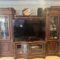 Entertainment Wall Unit - TONS OF STORAGE SPACE