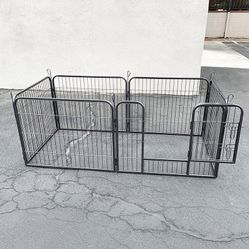 Brand New $70 Pet 6-Panel Playpen, Each Panel (24” Tall X 32” Wide) Heavy Duty Dog Exercise Fence Gate Crate Kennel 