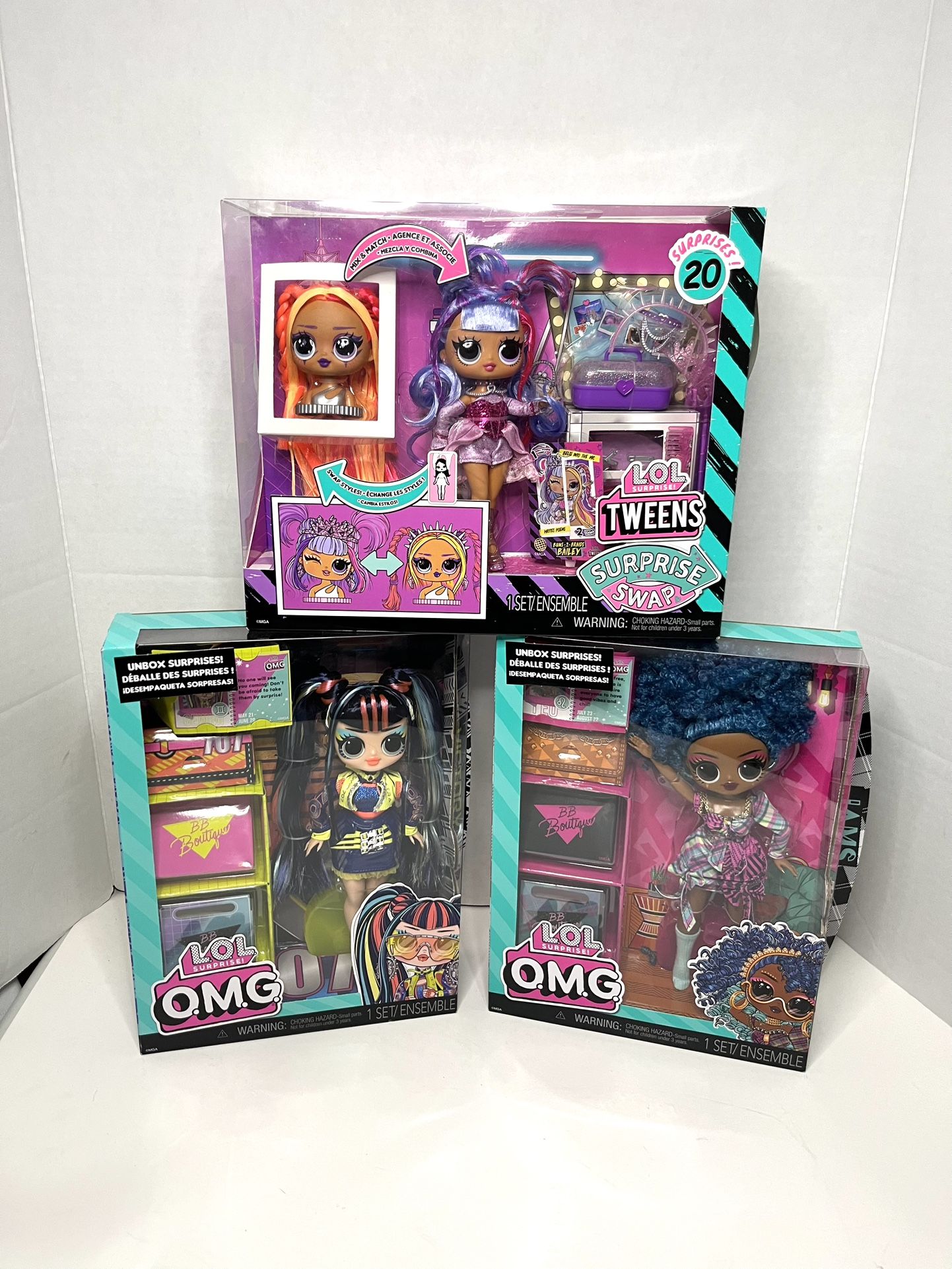 LOL Surprise Tweens and LOL OMG Fashion Dolls
