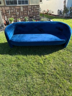 Blue couches