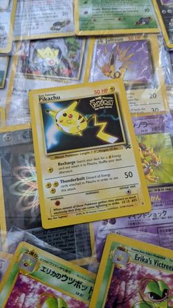 PIKACHU **MINT**very RARE WB Black Star PROMO from the original Pokemon Movie**