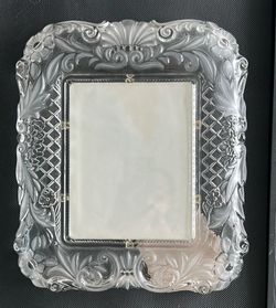 Crystal glass picture frame