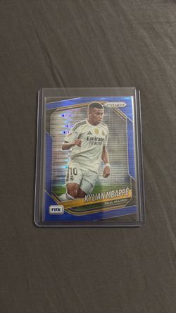 2025 PANINI PRIZM FIFA #181 KYLIAN MBAPPE BLUE PULSAR PRIZM /65