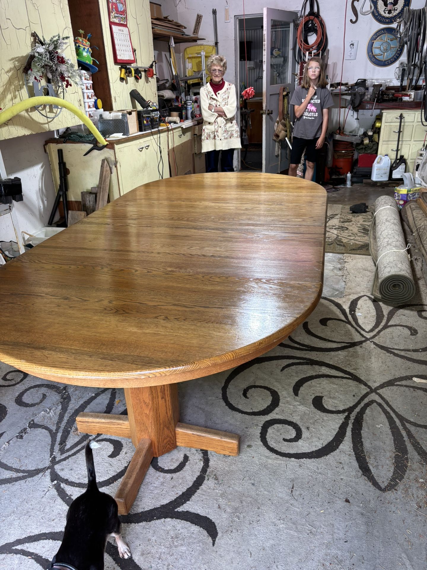 Solid Oak Table (Expandable)