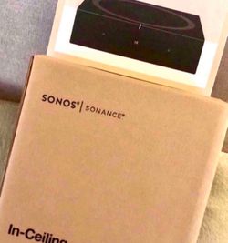 Sonos In Ceiling Speakers Set With Amp Brand New Sealed includes warranty