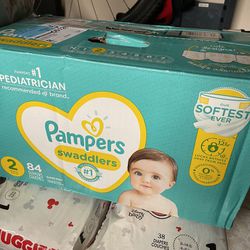 Pampers swaddlers diapers size 2