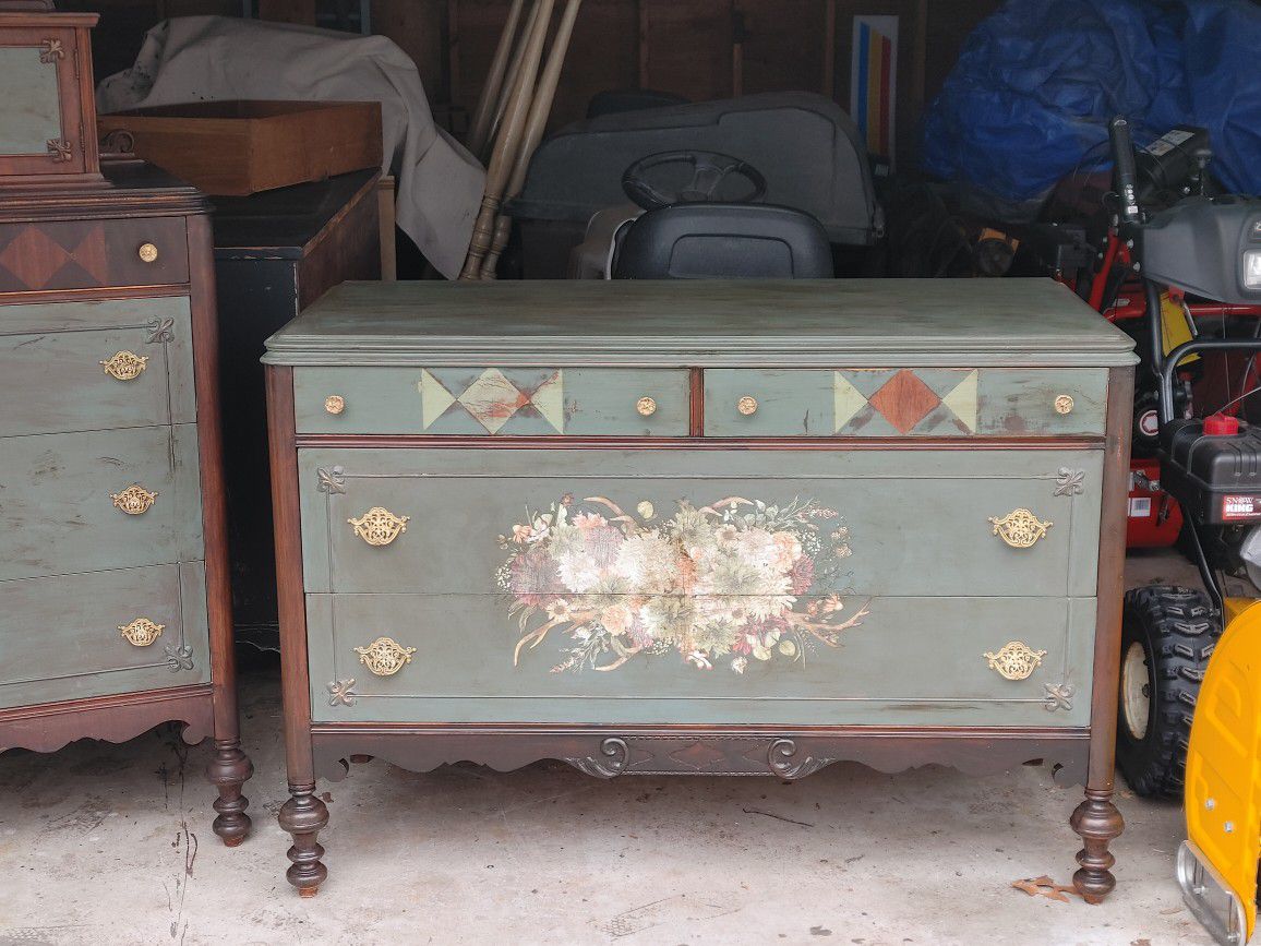 Antique Women's Dresser - One Of A Kind -