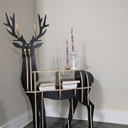 Unique Deer Bookshelf/Side table 
