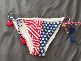 Red white and blue bottom bathing suit