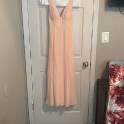 Peach dress