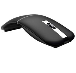 Wireless Mouse Rotating Bluetooth 2.4GHz Dual Modes Rechargeable Portable Curved Mouse Silent Click USB Mice 3 Adjustable DPI for Home,Office,Travel