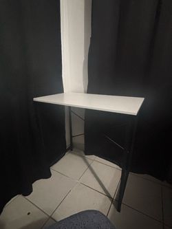 White and black desk