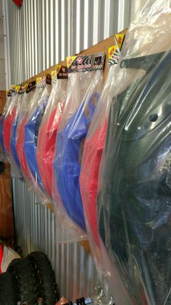 Supermoto front fender...blue and red available