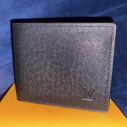 Louis Vuitton Black Taiga Trifold 