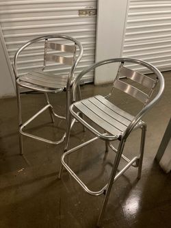 Aluminum barstool chairs