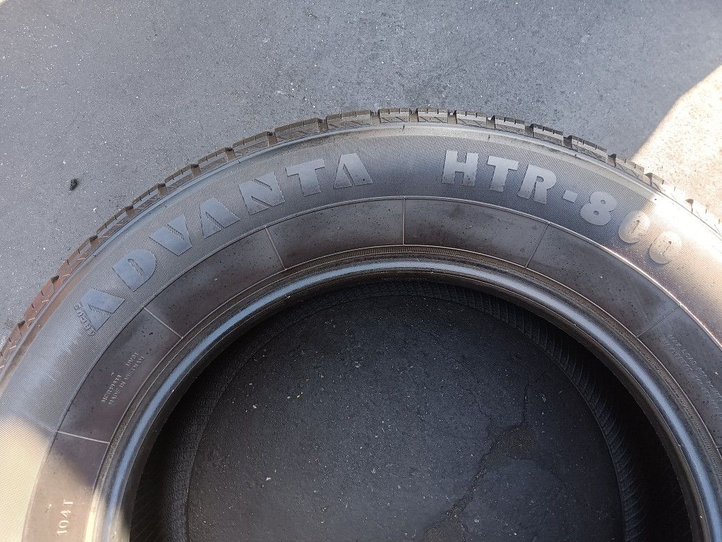 2 Llantas 235 65 R17 Advanta Htr 800