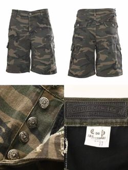 Chrome heart shorts
