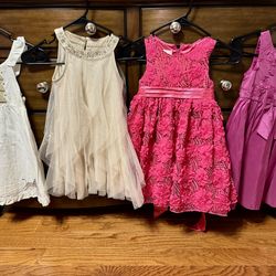 4Pcs Girls Size 4 Fancy Dresses $15 firm cash at pickup in Apex