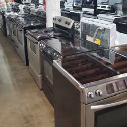 Quality refurbished appliances, refrigerator stove washers dryers, Stackables(Included warranty
