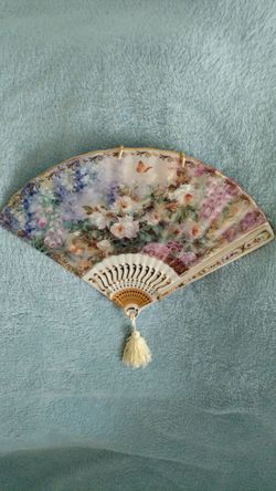 Serenity, ceramic fan. Beautiful Colors