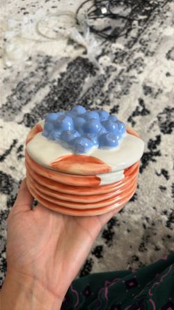 Pancake Ceramic Container