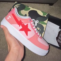 Pink BAPESTA Low Never Worn 