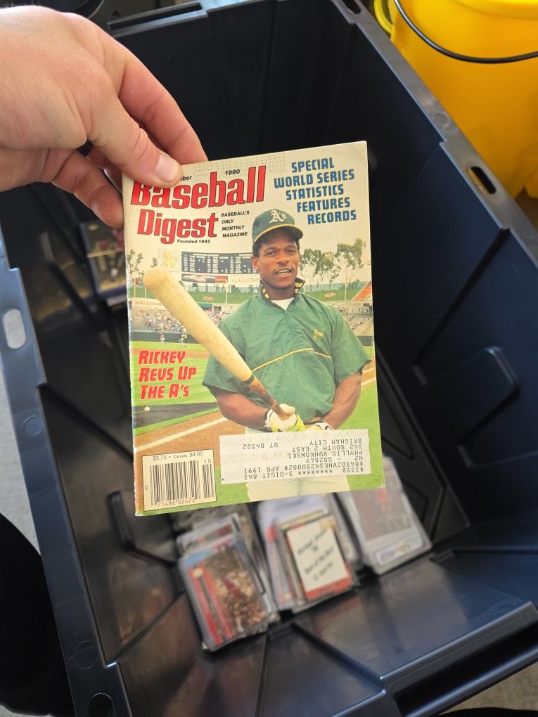 1990 Rickey Henderson Baseball Digest