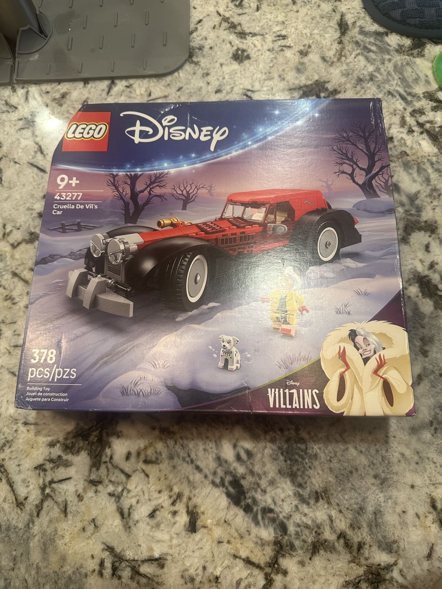 LEGO Disney Cruella De Vil’s Car Toy - 101 Dalmations Model Car Kit