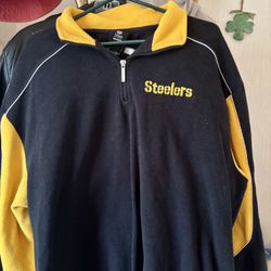 Pittsburgh Steeler NFL Reebok Apparel Half-Zip Size 2xlZe 2xl