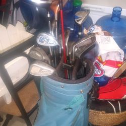 Golf Clubs And Balls 