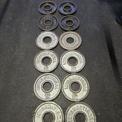 Olympic Plates 2.5 Lbs Total 30 Lbs With Olympic Bar