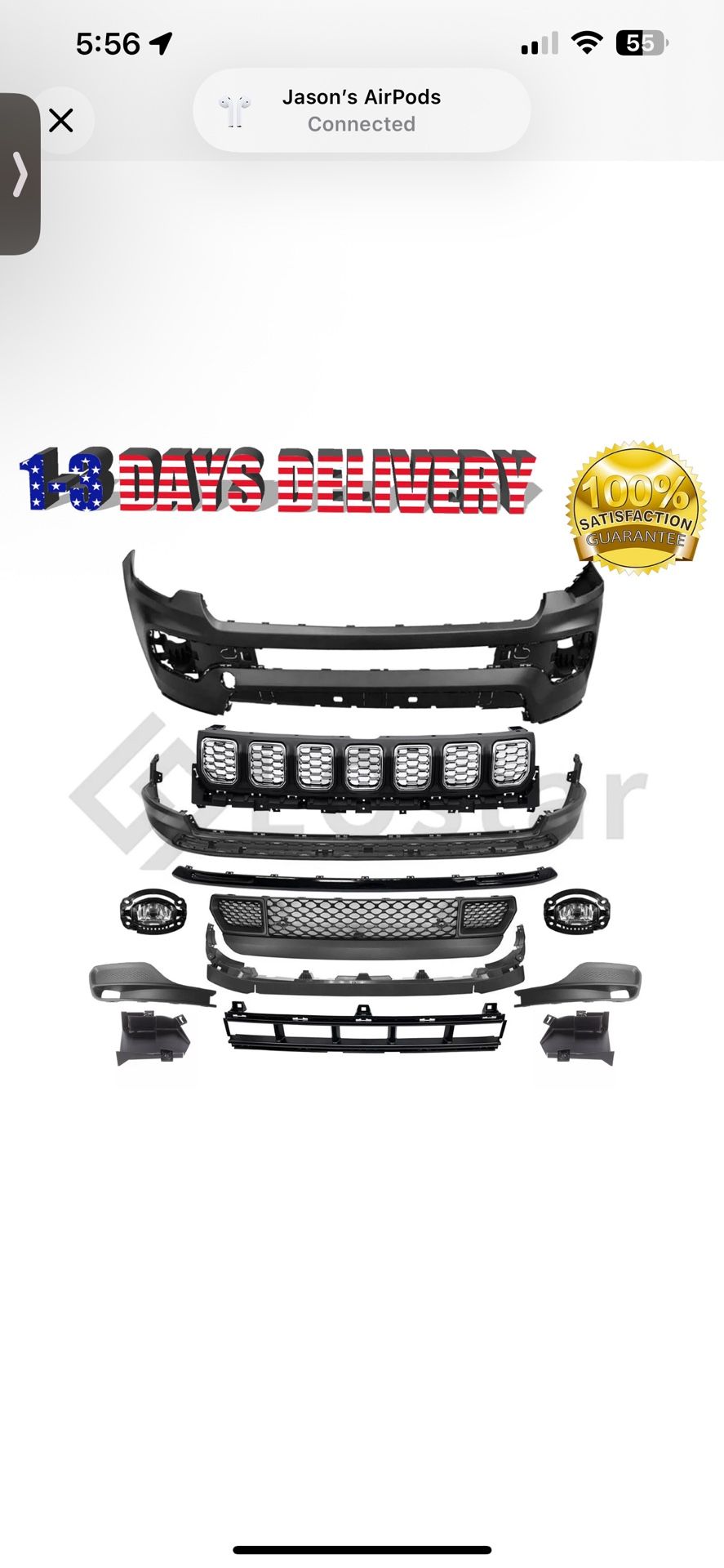 JEEP COMPASS BUMPER 2022-2024