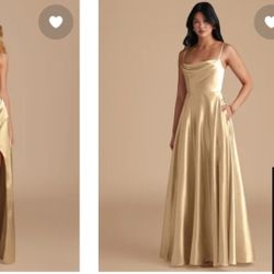 Azazi Champagne Colored Formal