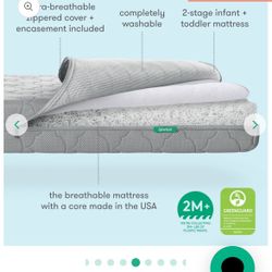Newton Crib Mattress With Waterproof Mattress Pad
