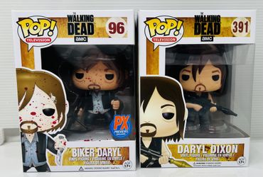 Funko Pop Television The Walking Dead AMC #96 Biker Daryl Ƈ Daryl Dixon Vinyl Figurines