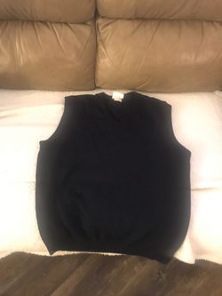 ACC Aurora Central Catholic navy blue V-neck vest sweater uniform