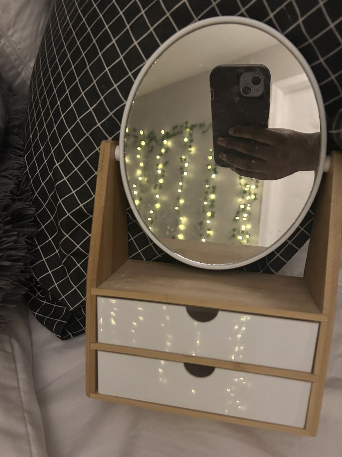 Mirror With Draw For Dresser
