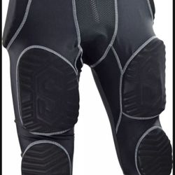 Sports Unlimited Adult 7 Pad Integrated Football Girdle Flex Thigh Pads Large