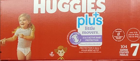 HUGGIES DIAPERS  UNISEX # 7