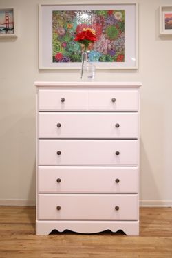 Pink Vertical Dresser