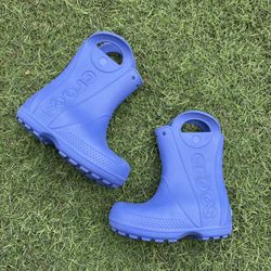 Toddler Kids Size 9 Crocs C9 Slip On Rain Boots Waterproof Lightweight