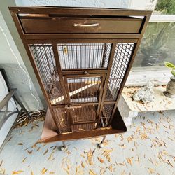 🦜 Large Metal Bird Cage with Stand & Wheels 🦜
