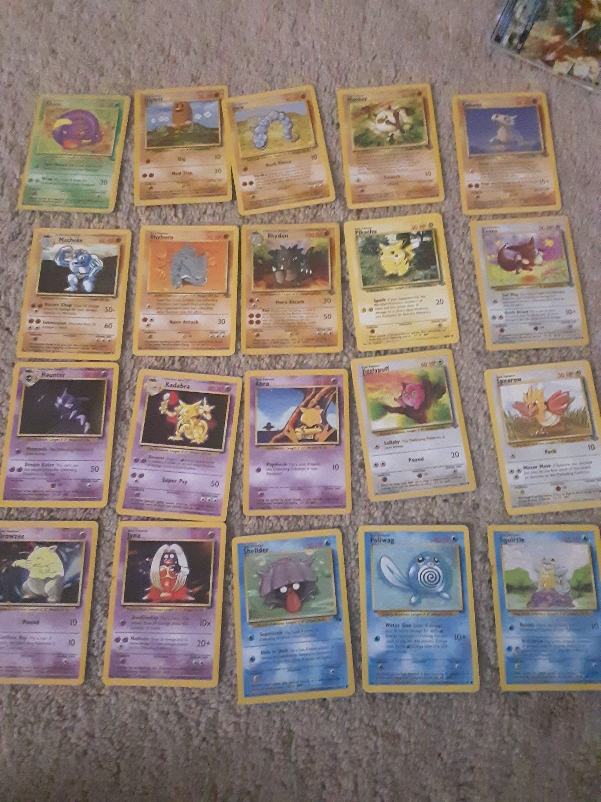 20 Original Pokemon Cards