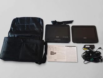Philips Dual-Screen Portable DVD Player Set
